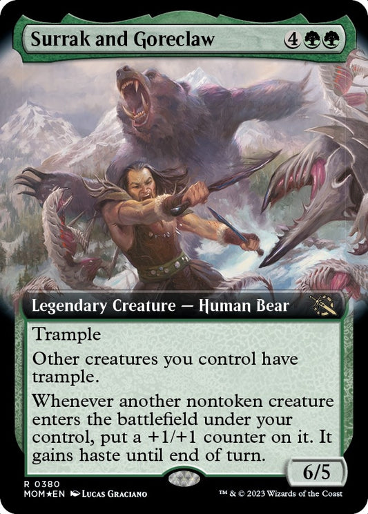 Surrak and Goreclaw (Extended Art) (380) (March of the Machine)