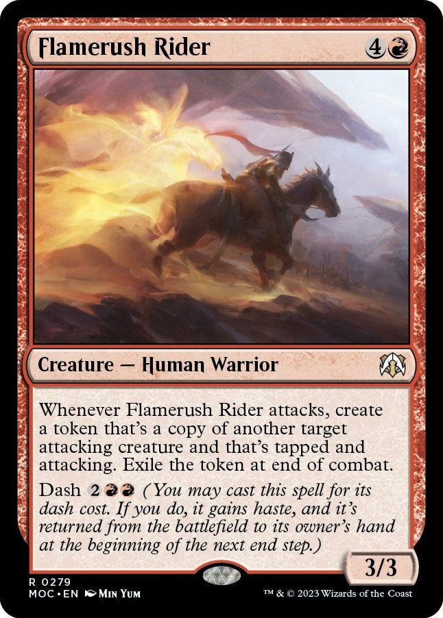 Flamerush Rider (279) (Commander: March of the Machine)