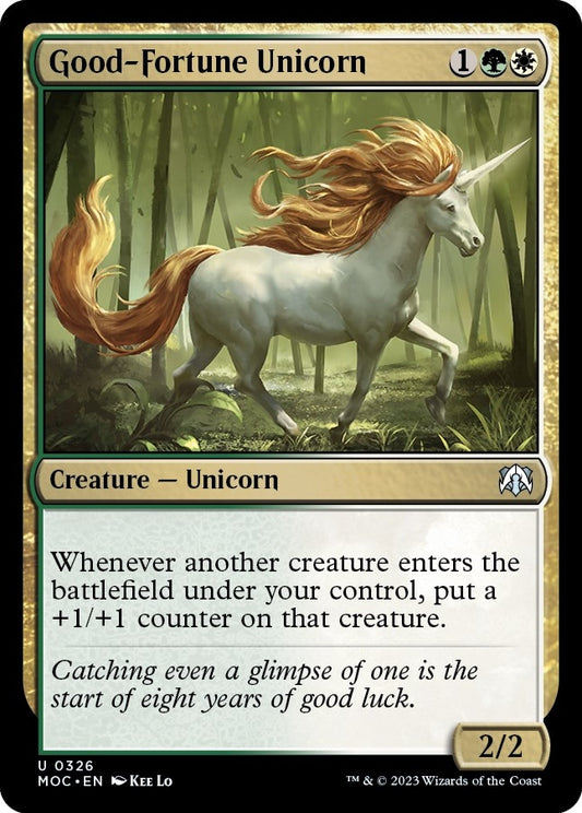 Good-Fortune Unicorn (326) (Commander: March of the Machine)