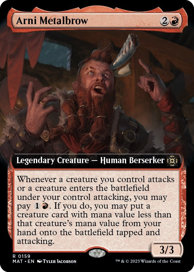 Arni Metalbrow (Extended Art) (159) (March of the Machine: The Aftermath)