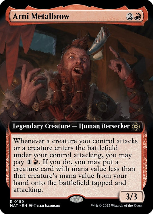 Arni Metalbrow (Extended Art) (159) (March of the Machine: The Aftermath)