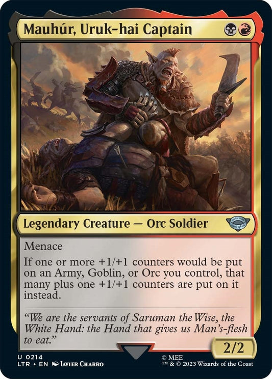 Mauhur, Uruk-hai Captain (214) (Universes Beyond: The Lord of the Rings: Tales of Middle-earth)
