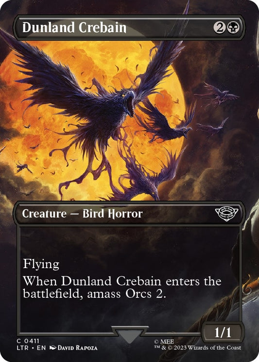 Dunland Crebain (Borderless) (411) (Universes Beyond: The Lord of the Rings: Tales of Middle-earth)