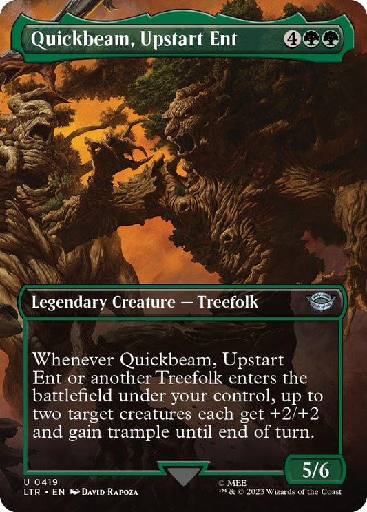 Image for Quickbeam, Upstart Ent (Borderless) (419) (Universes Beyond: The Lord of the Rings: Tales of Middle-earth) - Magic: The Gathering