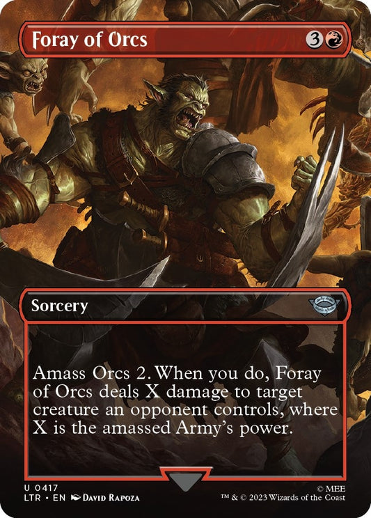 Foray of Orcs (Borderless) (417) (Universes Beyond: The Lord of the Rings: Tales of Middle-earth)