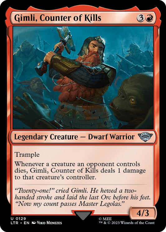 Gimli, Counter of Kills (129) (Universes Beyond: The Lord of the Rings: Tales of Middle-earth)