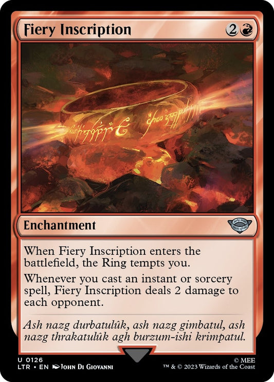 Fiery Inscription (126) (Universes Beyond: The Lord of the Rings: Tales of Middle-earth)