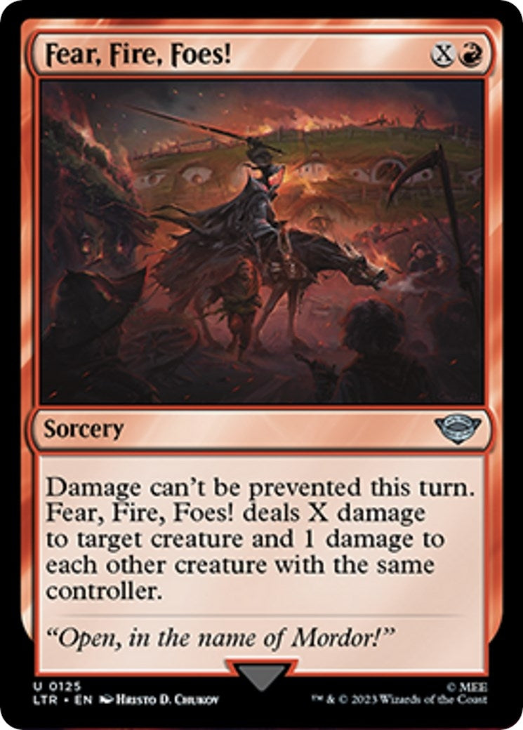 Fear, Fire, Foes! (125) (Universes Beyond: The Lord of the Rings: Tales of Middle-earth)