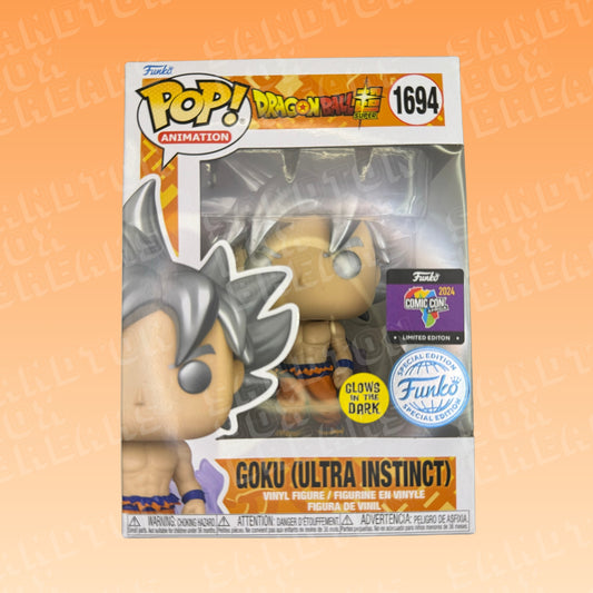Funko Pop Goku (Ultra Instinct) Glows in The Dark Special Edition 1694