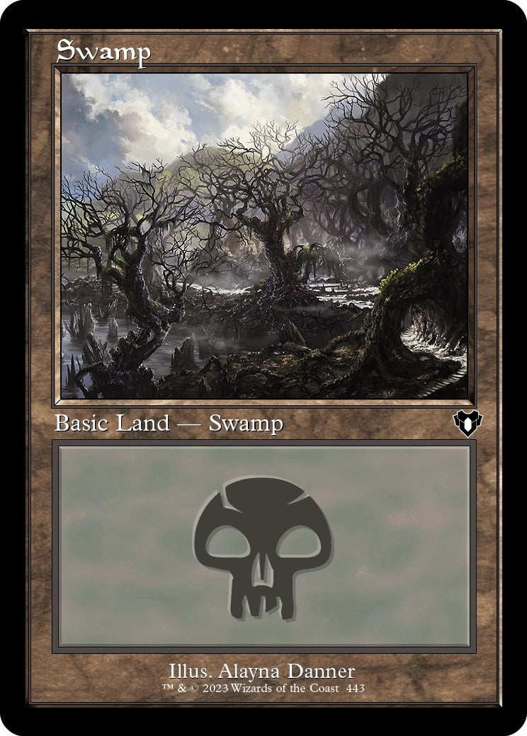 Swamp (443) (Retro Frame) (443) (Commander Masters)