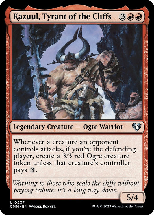 Kazuul, Tyrant of the Cliffs (237) (Commander Masters)