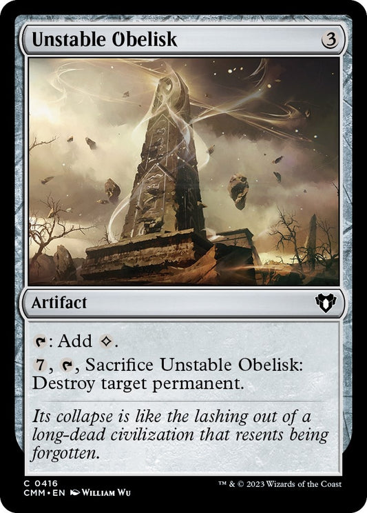 Unstable Obelisk (416) (Commander Masters)