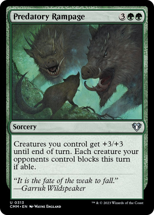 Predatory Rampage (313) (Commander Masters)