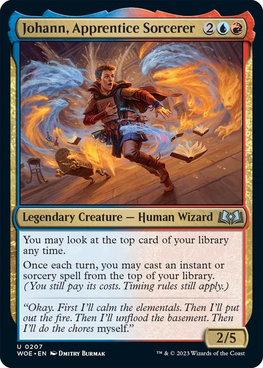 Johann, Apprentice Sorcerer (207) (Wilds of Eldraine)