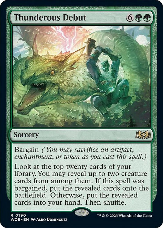 Thunderous Debut (190) (Wilds of Eldraine)