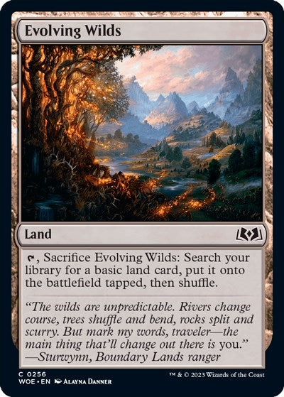 Evolving Wilds (256) (Wilds of Eldraine)