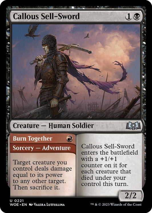 Callous Sell-Sword (221) (Wilds of Eldraine)