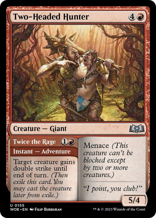 Two-Headed Hunter (155) (Wilds of Eldraine)