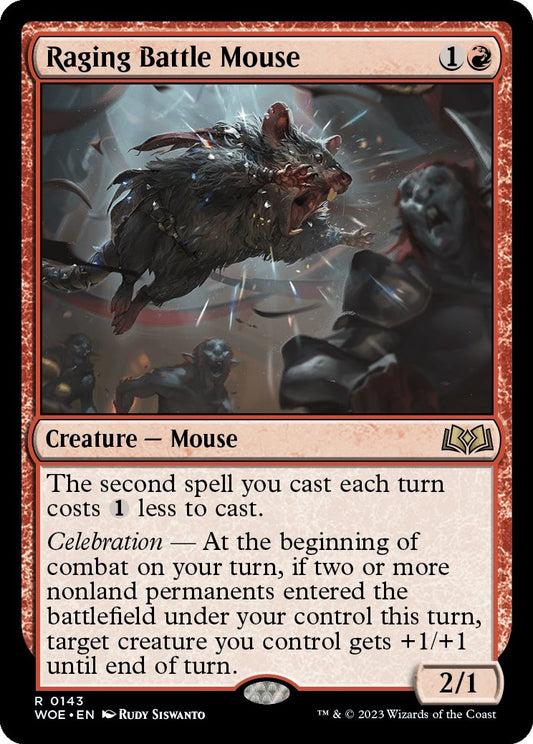 Raging Battle Mouse (143) (Wilds of Eldraine)