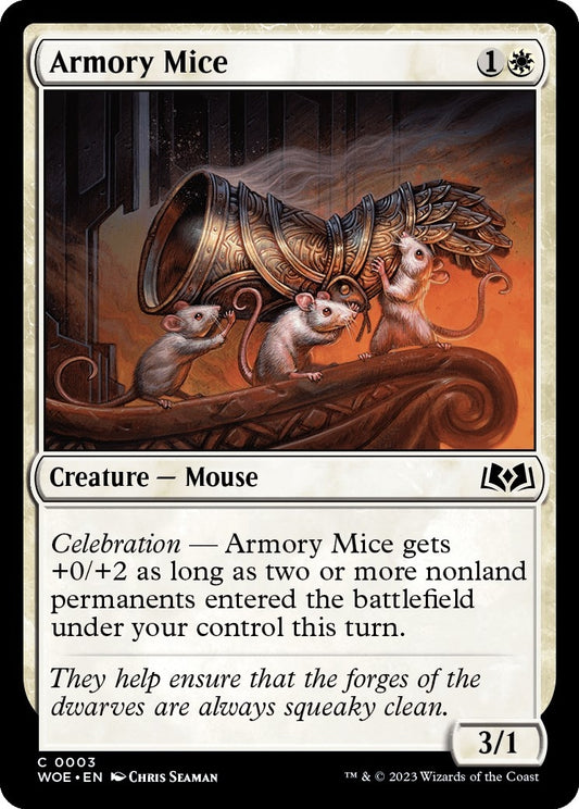 Armory Mice (3) (Wilds of Eldraine)