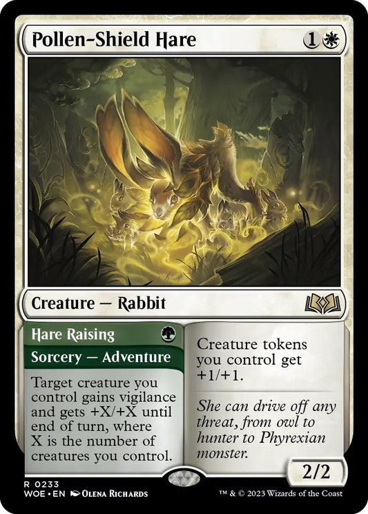 Pollen-Shield Hare (233) (Wilds of Eldraine)
