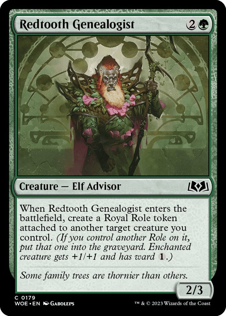 Redtooth Genealogist (179) (Wilds of Eldraine)