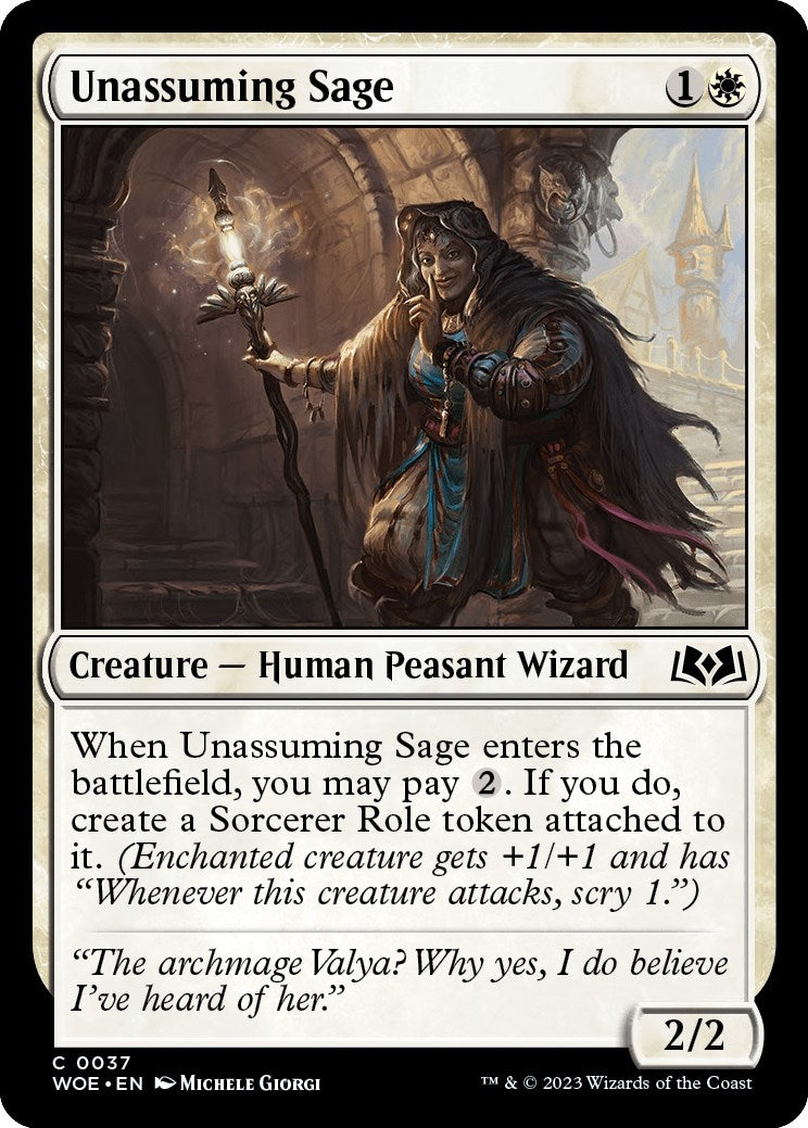Unassuming Sage (37) (Wilds of Eldraine)