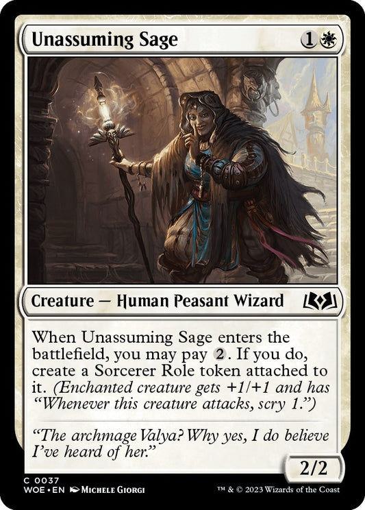 Unassuming Sage (37) (Wilds of Eldraine)