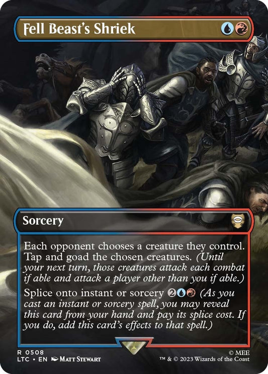 Fell Beast's Shriek (Borderless) (508) (Commander: The Lord of the Rings: Tales of Middle-earth)