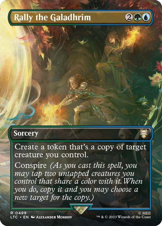 Rally the Galadhrim (Borderless) (499) (Commander: The Lord of the Rings: Tales of Middle-earth)