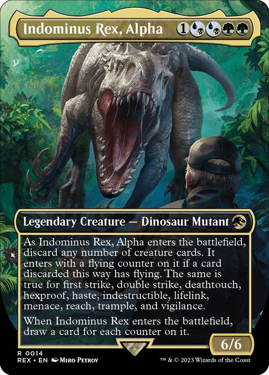 Indominus Rex, Alpha (Borderless) (14) (Universes Beyond: Jurassic World Collection)