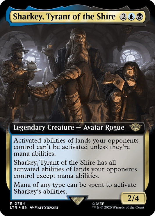 Sharkey, Tyrant of the Shire (Extended Art) (Surge Foil) (784) (Universes Beyond: The Lord of the Rings: Tales of Middle-earth)
