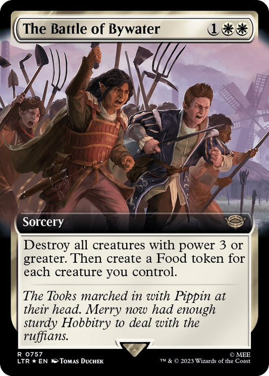 The Battle of Bywater (Extended Art) (Surge Foil) (757) (Universes Beyond: The Lord of the Rings: Tales of Middle-earth)