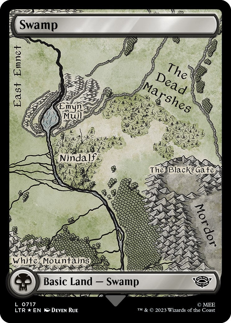 Swamp (0717) (Surge Foil) (717) (Universes Beyond: The Lord of the Rings: Tales of Middle-earth)
