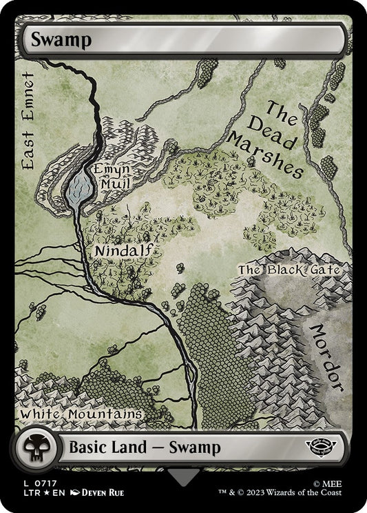 Swamp (0717) (Surge Foil) (717) (Universes Beyond: The Lord of the Rings: Tales of Middle-earth)