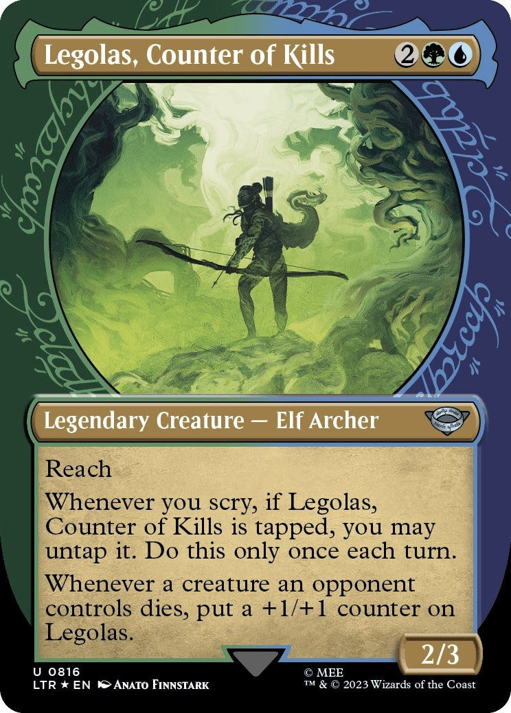 Legolas, Counter of Kills (Showcase) (Surge Foil) (816) (Universes Beyond: The Lord of the Rings: Tales of Middle-earth)