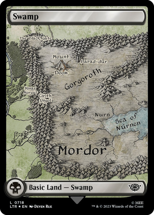 Swamp (0718) (Surge Foil) (718) (Universes Beyond: The Lord of the Rings: Tales of Middle-earth)
