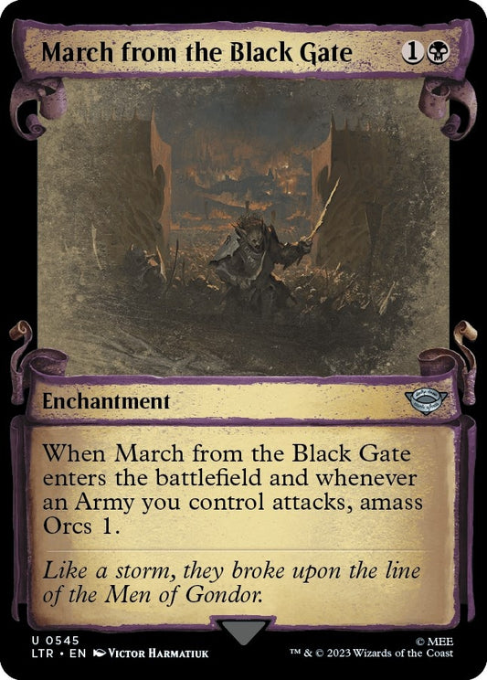 March from the Black Gate (Showcase Scrolls) (545) (Universes Beyond: The Lord of the Rings: Tales of Middle-earth)