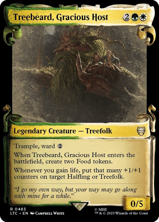 Treebeard, Gracious Host (Showcase Scrolls) (483) (Commander: The Lord of the Rings: Tales of Middle-earth)