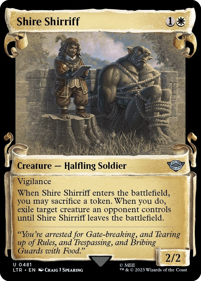 Shire Shirriff (Showcase Scrolls) (481) (Universes Beyond: The Lord of the Rings: Tales of Middle-earth)