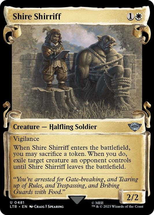 Shire Shirriff (Showcase Scrolls) (481) (Universes Beyond: The Lord of the Rings: Tales of Middle-earth)