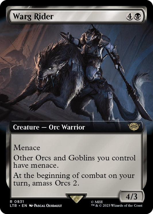 Warg Rider (Extended Art) (831) (Universes Beyond: The Lord of the Rings: Tales of Middle-earth)