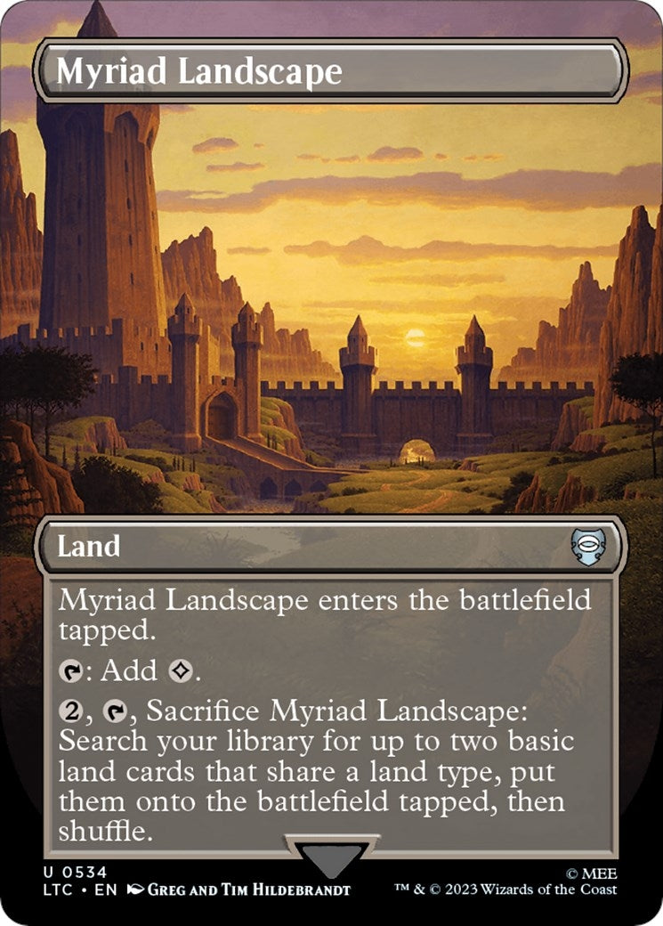 Myriad Landscape (Borderless) (534) (Commander: The Lord of the Rings: Tales of Middle-earth)