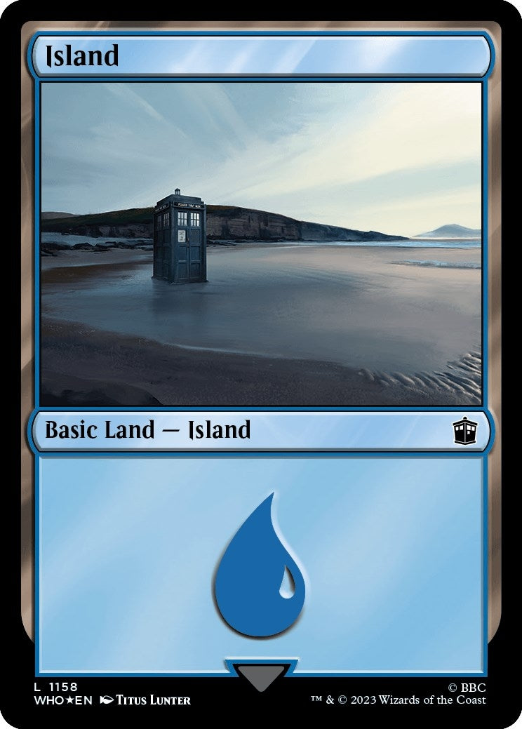 Island (1158) (Surge Foil) (1158) (Universes Beyond: Doctor Who)