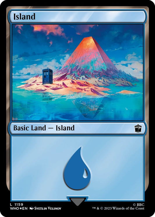 Island (1159) (Surge Foil) (1159) (Universes Beyond: Doctor Who)