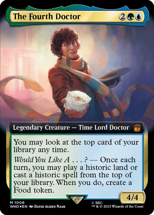 The Fourth Doctor (Extended Art) (Surge Foil) (1006) (Universes Beyond: Doctor Who)