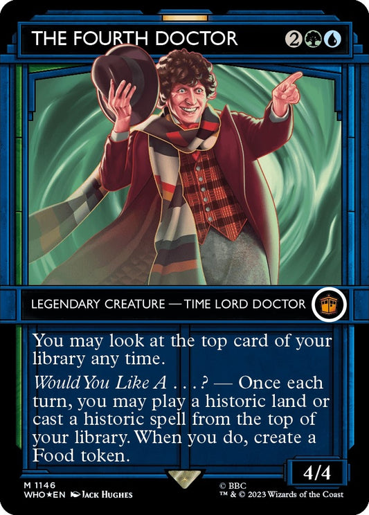 The Fourth Doctor (Showcase) (Surge Foil) (1146) (Universes Beyond: Doctor Who)
