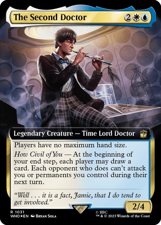 The Second Doctor (Extended Art) (Surge Foil) (1031) (Universes Beyond: Doctor Who)