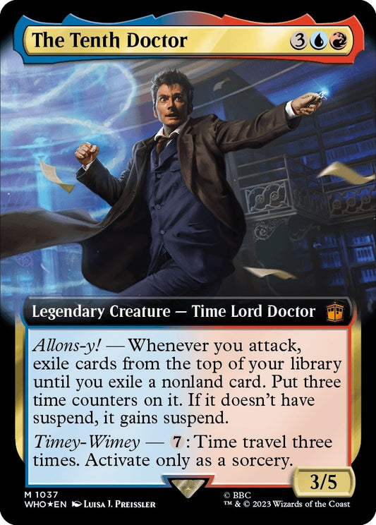 The Tenth Doctor (Extended Art) (Surge Foil) (1037) (Universes Beyond: Doctor Who)