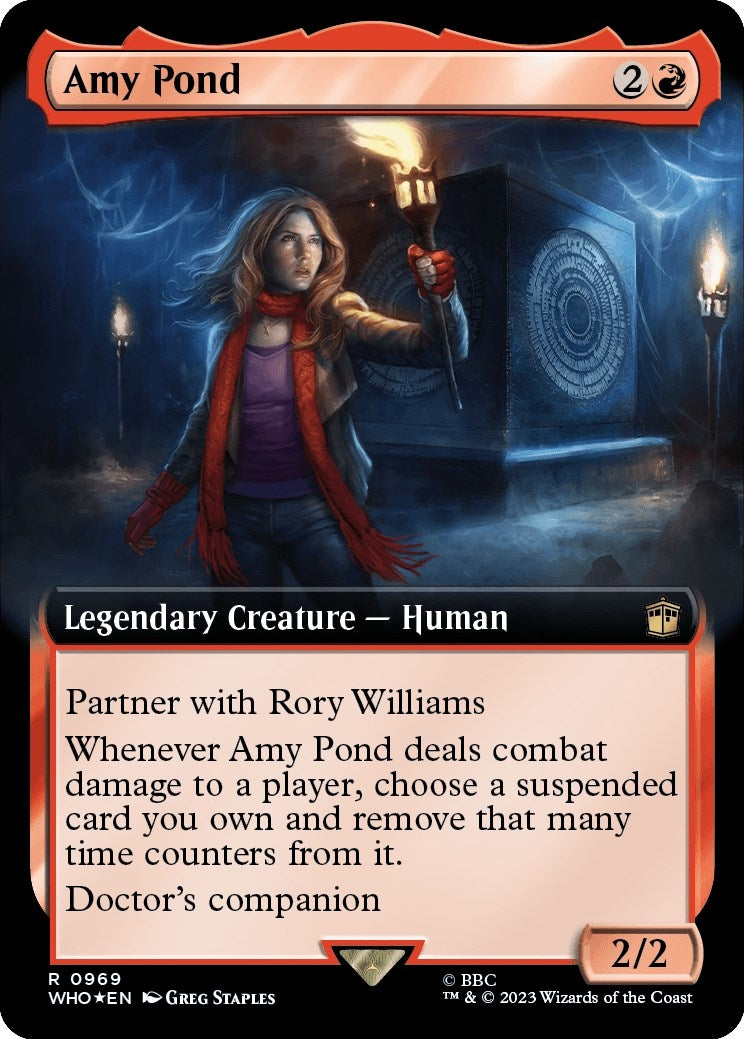 Amy Pond (Extended Art) (Surge Foil) (969) (Universes Beyond: Doctor Who)